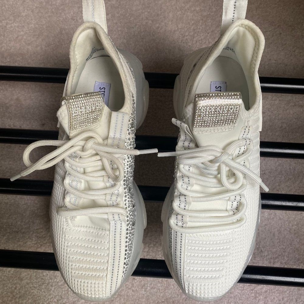 STEVE MADDEN Women Maxima Rhinestone Sneakers - NEW NWOB